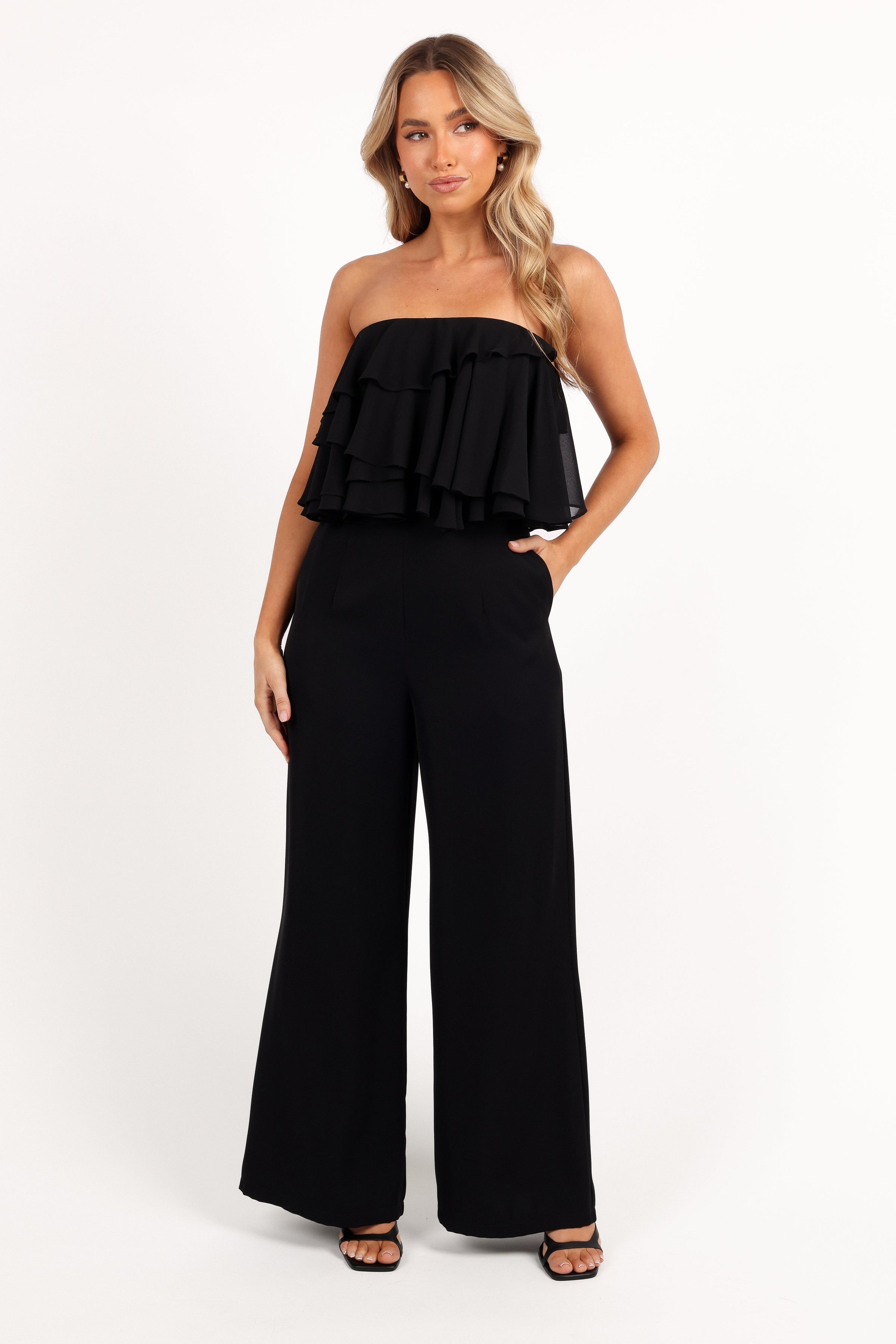 Petal and Pup USA PLAYSUITS Georgiana Jumpsuit - Black