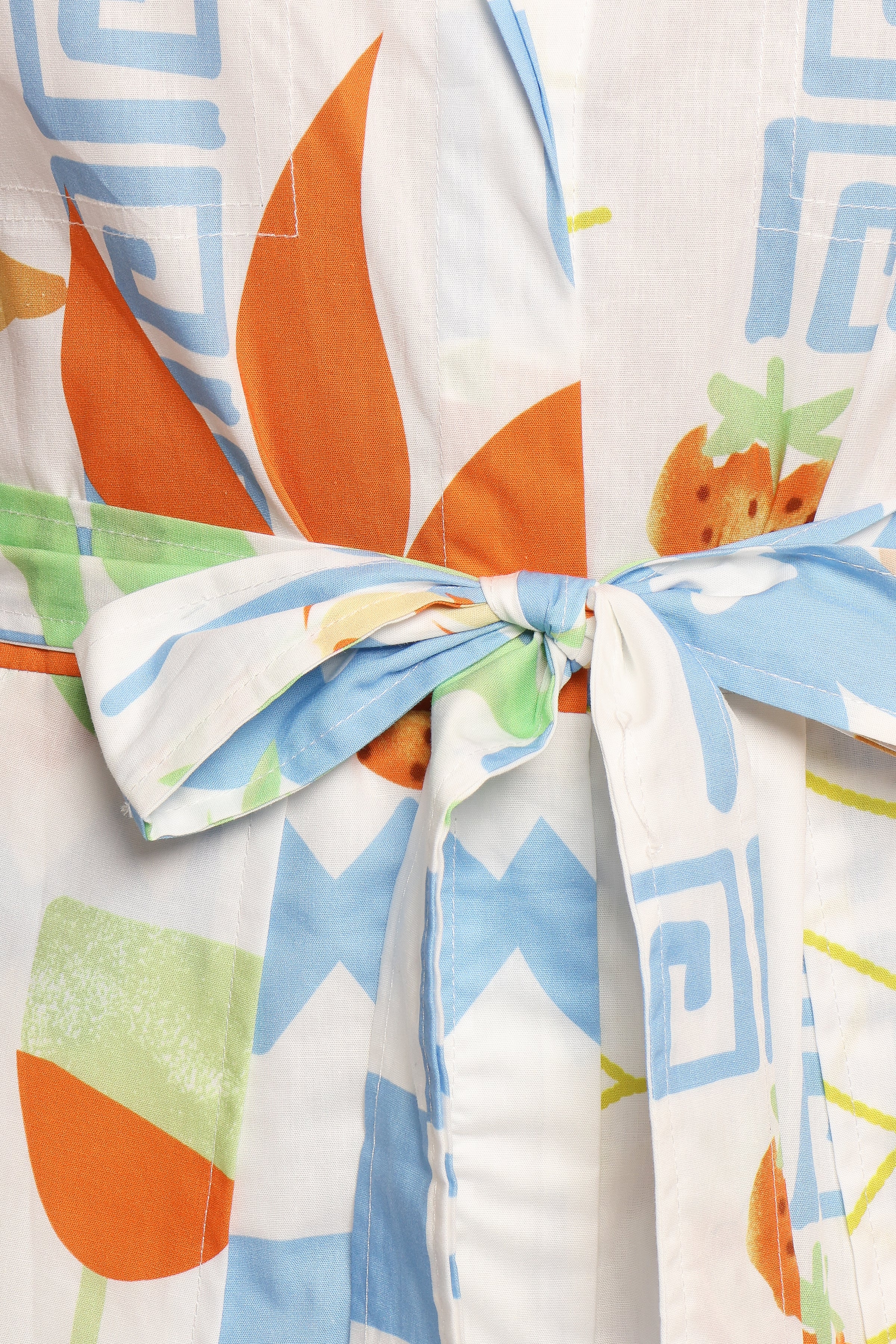 Petal and Pup USA PLAYSUITS Georgina Tie Waist Romper - White Multi