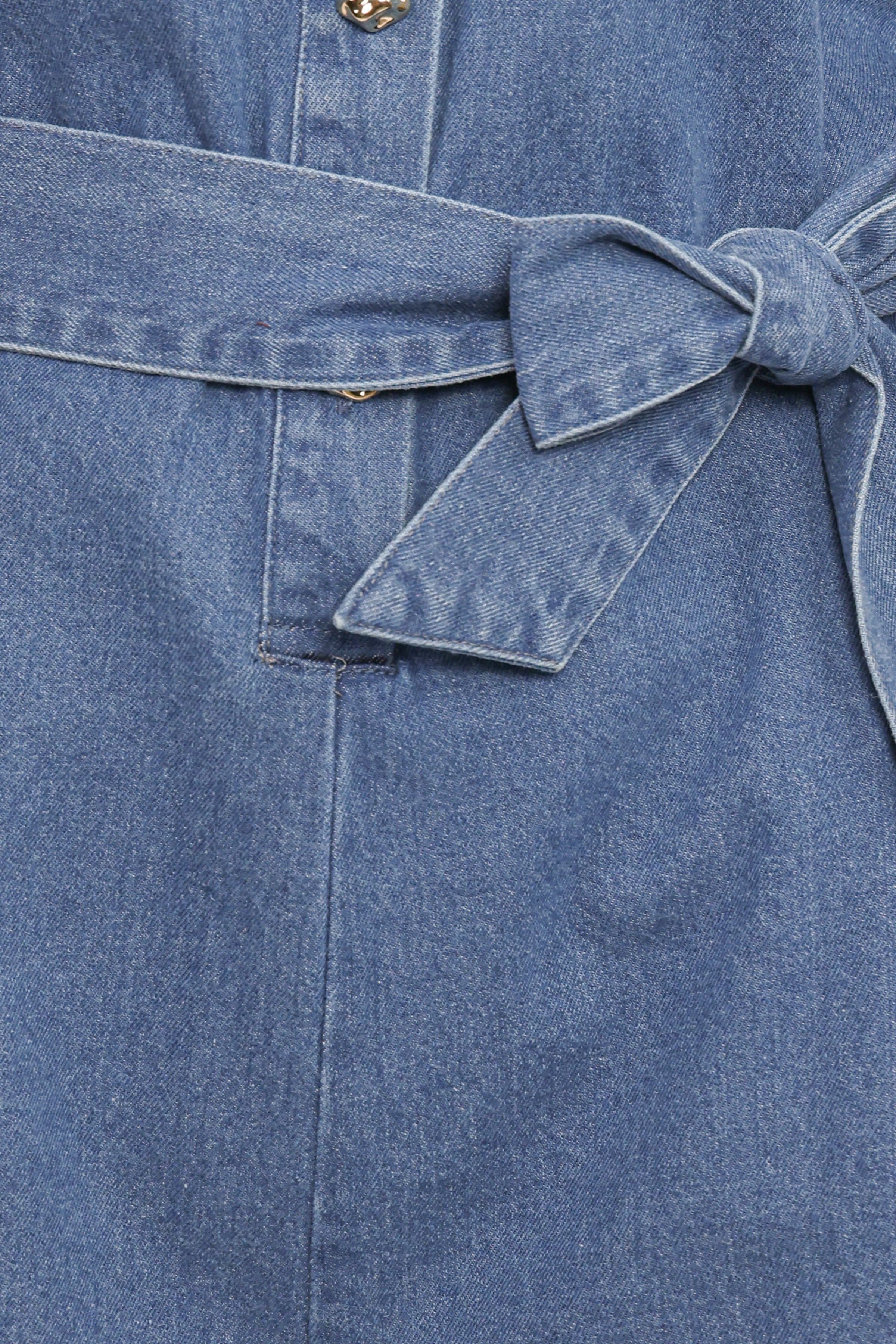Petal and Pup USA PLAYSUITS Hailey Denim Romper - Indigo