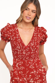 Petal and Pup USA PLAYSUITS Herring Jumpsuit - Red