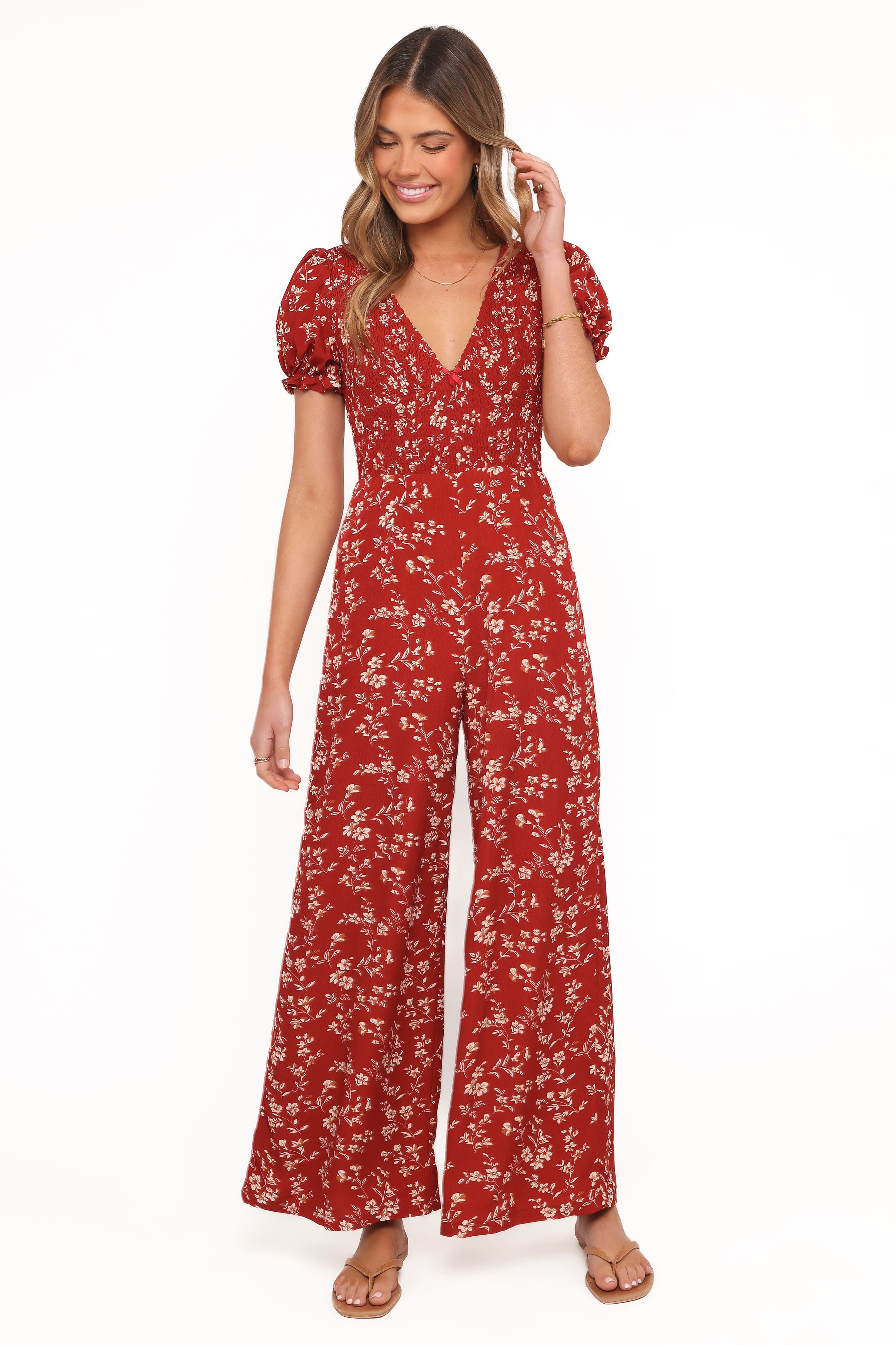 Petal and Pup USA PLAYSUITS Herring Jumpsuit - Red