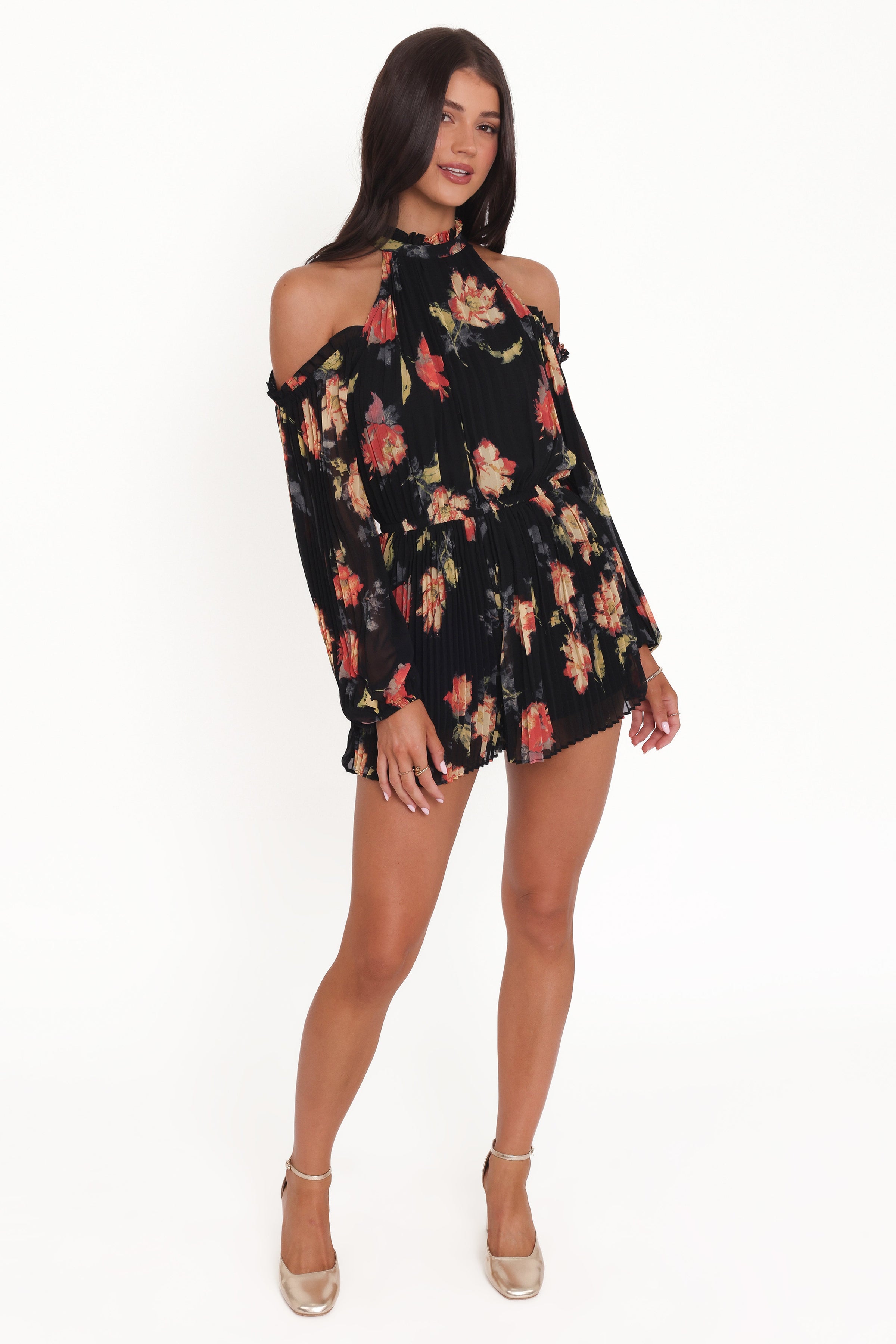 Petal and Pup USA PLAYSUITS Hillary Romper - Black Floral