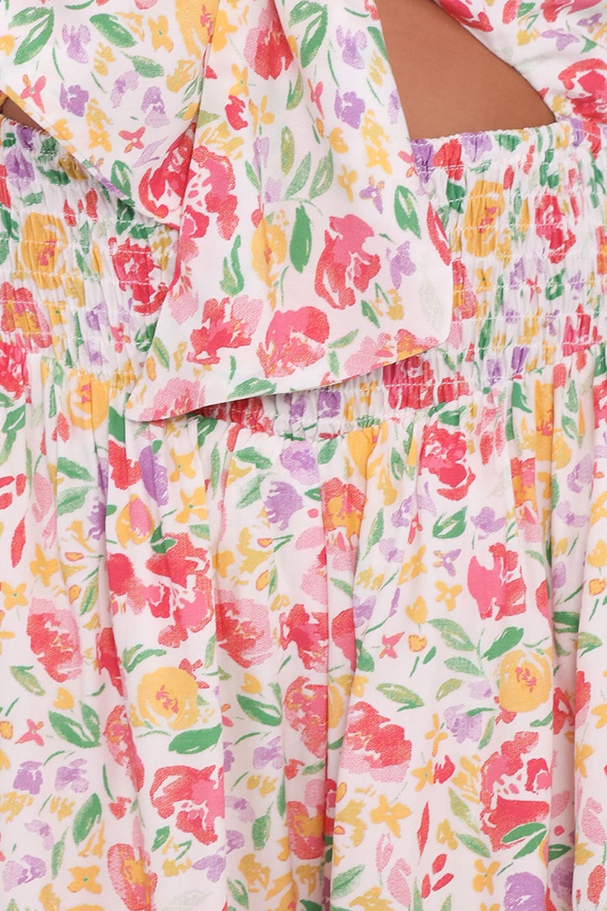 Petal and Pup USA PLAYSUITS Jessie Tie Front Romper - Multi (Hold for Amazon)
