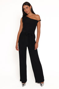 Petal and Pup USA PLAYSUITS Katarina Off Shoulder Jumpsuit - Black