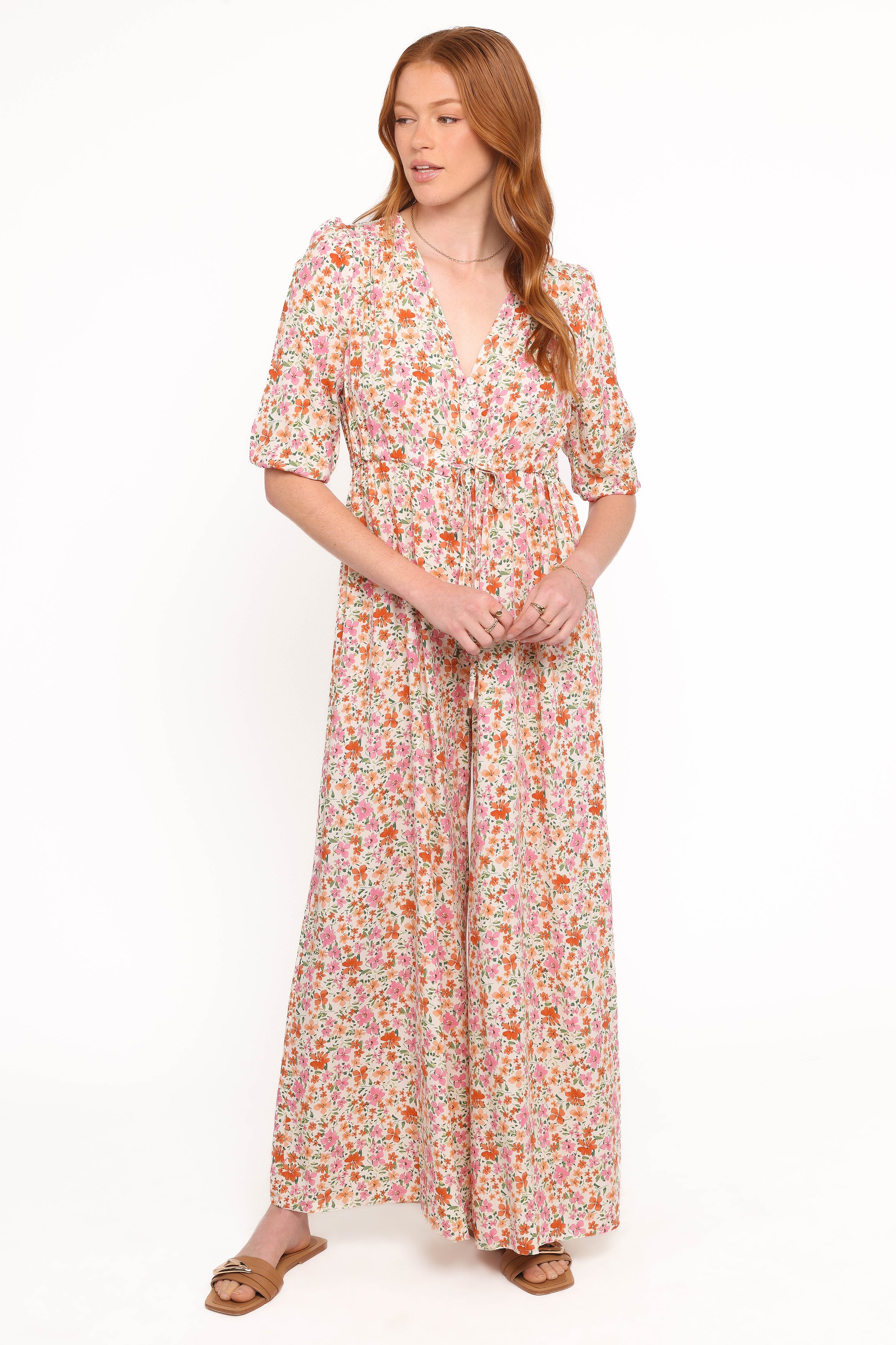 Petal and Pup USA PLAYSUITS Kelda Jumpsuit - Beige