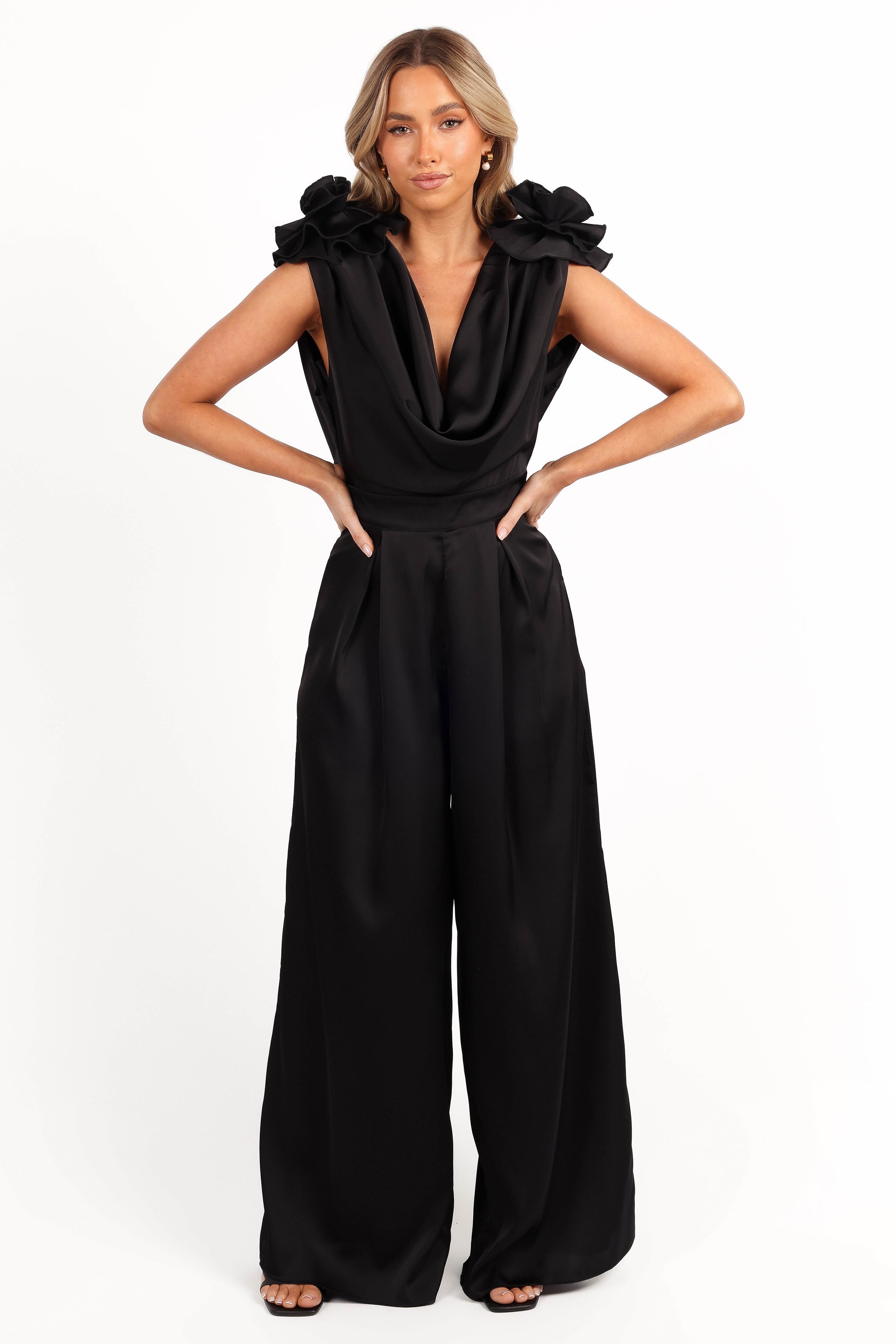 Petal and Pup USA PLAYSUITS Larissa Jumpsuit - Black