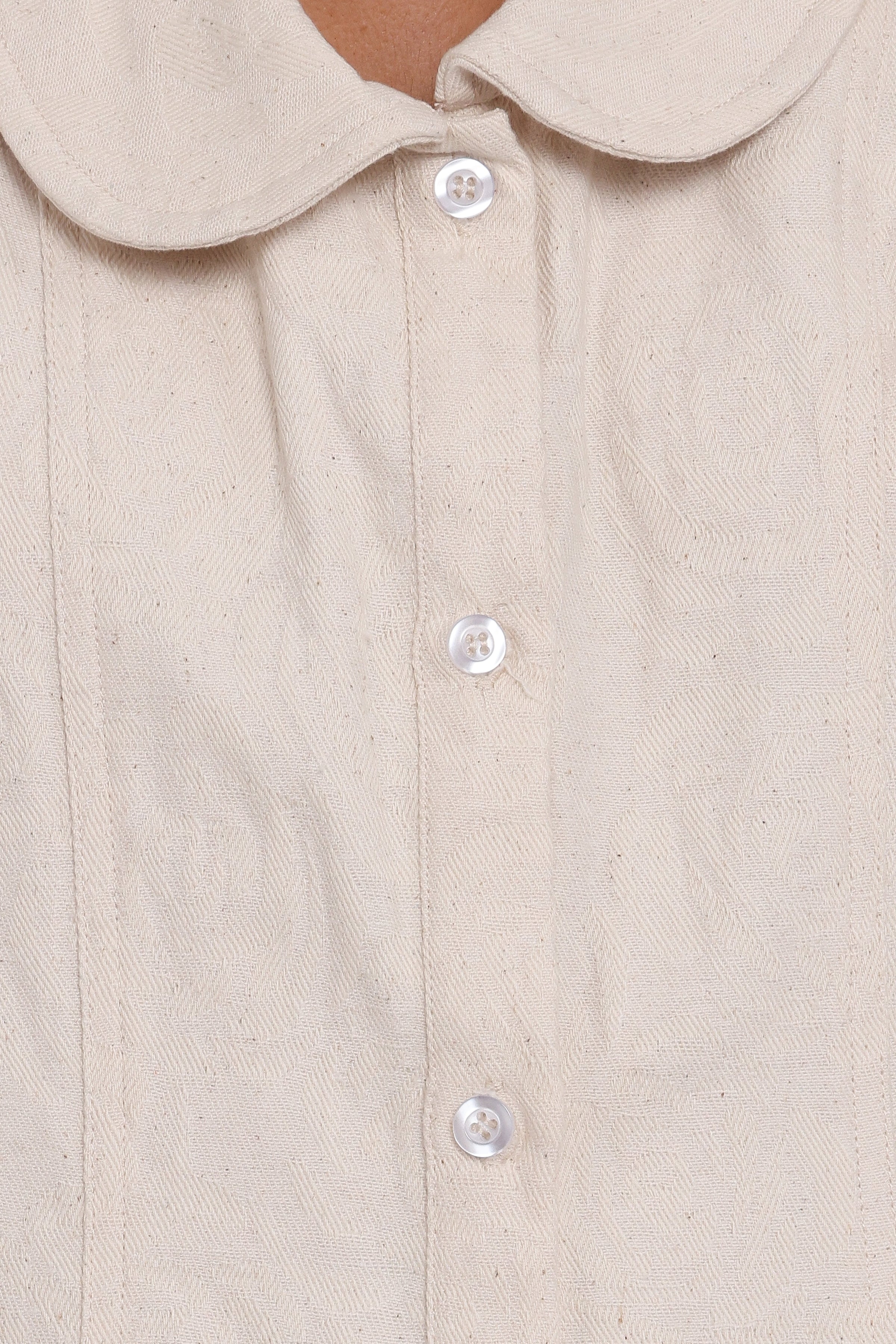 Petal and Pup USA PLAYSUITS Lavina Collared Romper - Cream