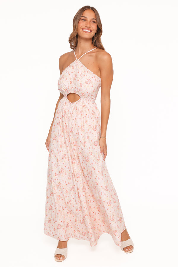 Petal and Pup USA PLAYSUITS Madeira Jumpsuit - Peach Ditsy Floral