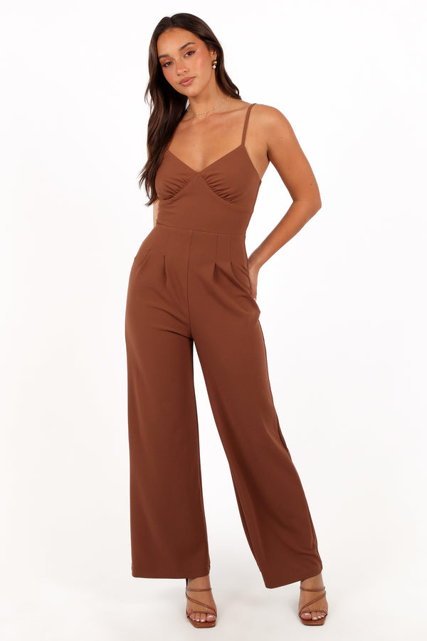 Petal and Pup USA PLAYSUITS Maelle Jumpsuit - Banksia Brown
