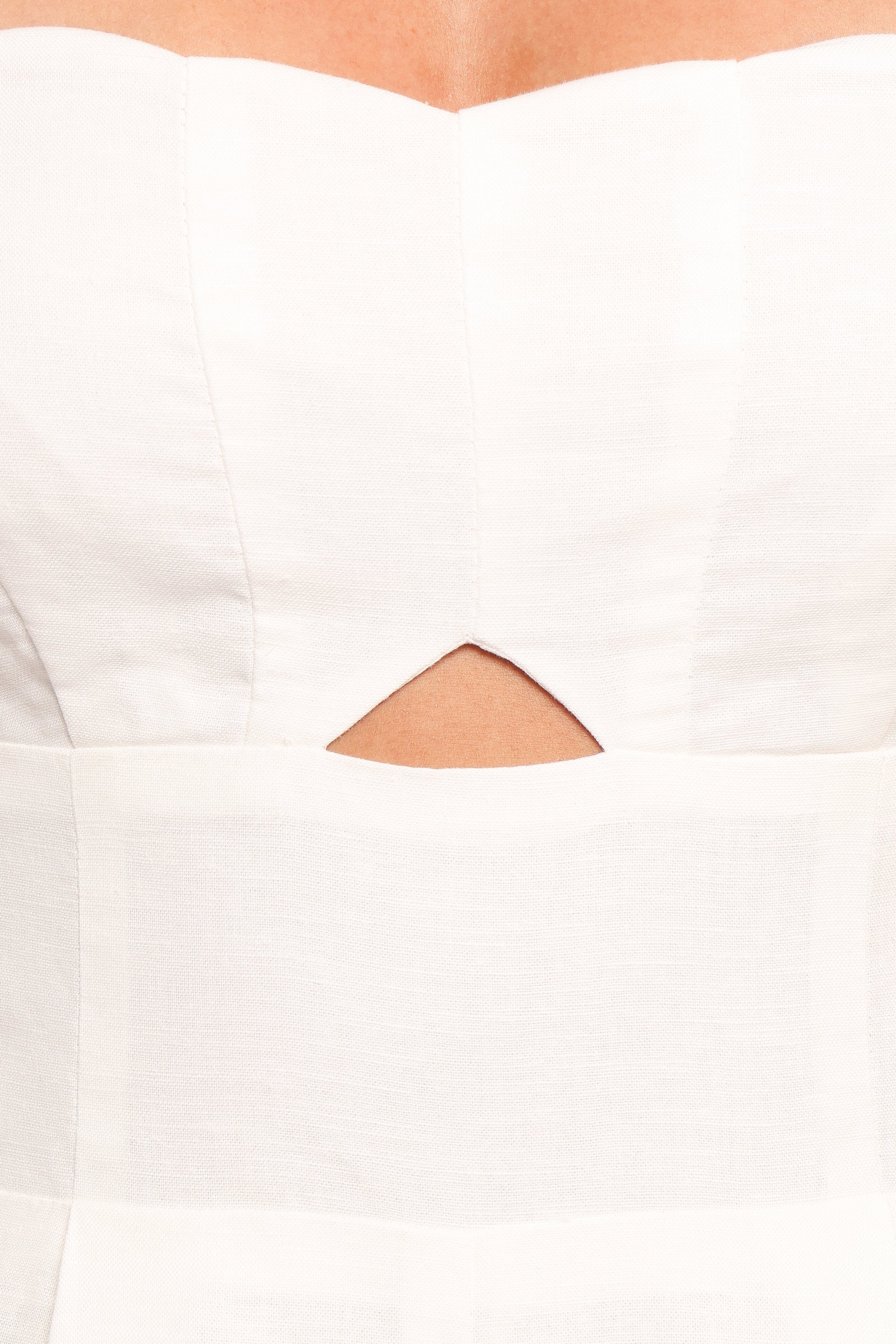 Petal and Pup USA PLAYSUITS Metra Scalloped Jumpsuit - White