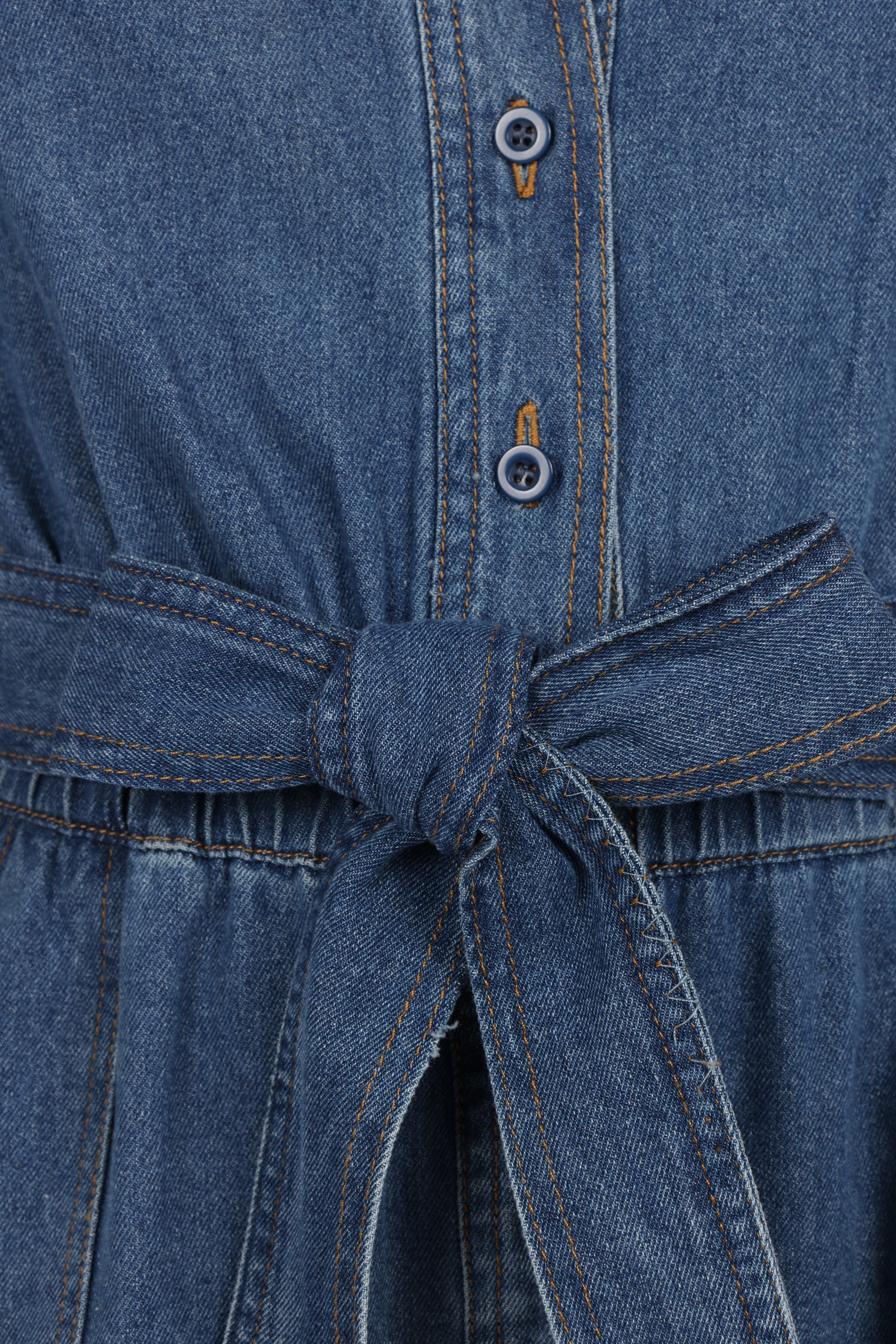 Petal and Pup USA PLAYSUITS Mia Romper - Medium Denim