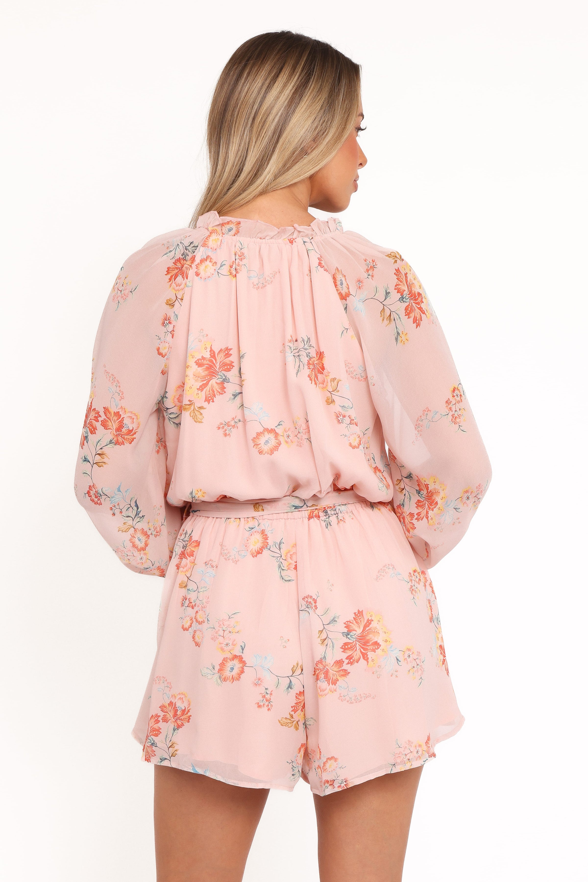 Petal and Pup USA PLAYSUITS Michelle Romper - Paisley Peach