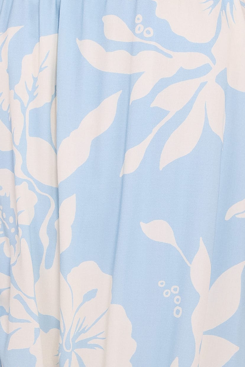 Petal and Pup USA PLAYSUITS Miffy One Shoulder Romper - Blue Hibiscus (Hold for Amazon)