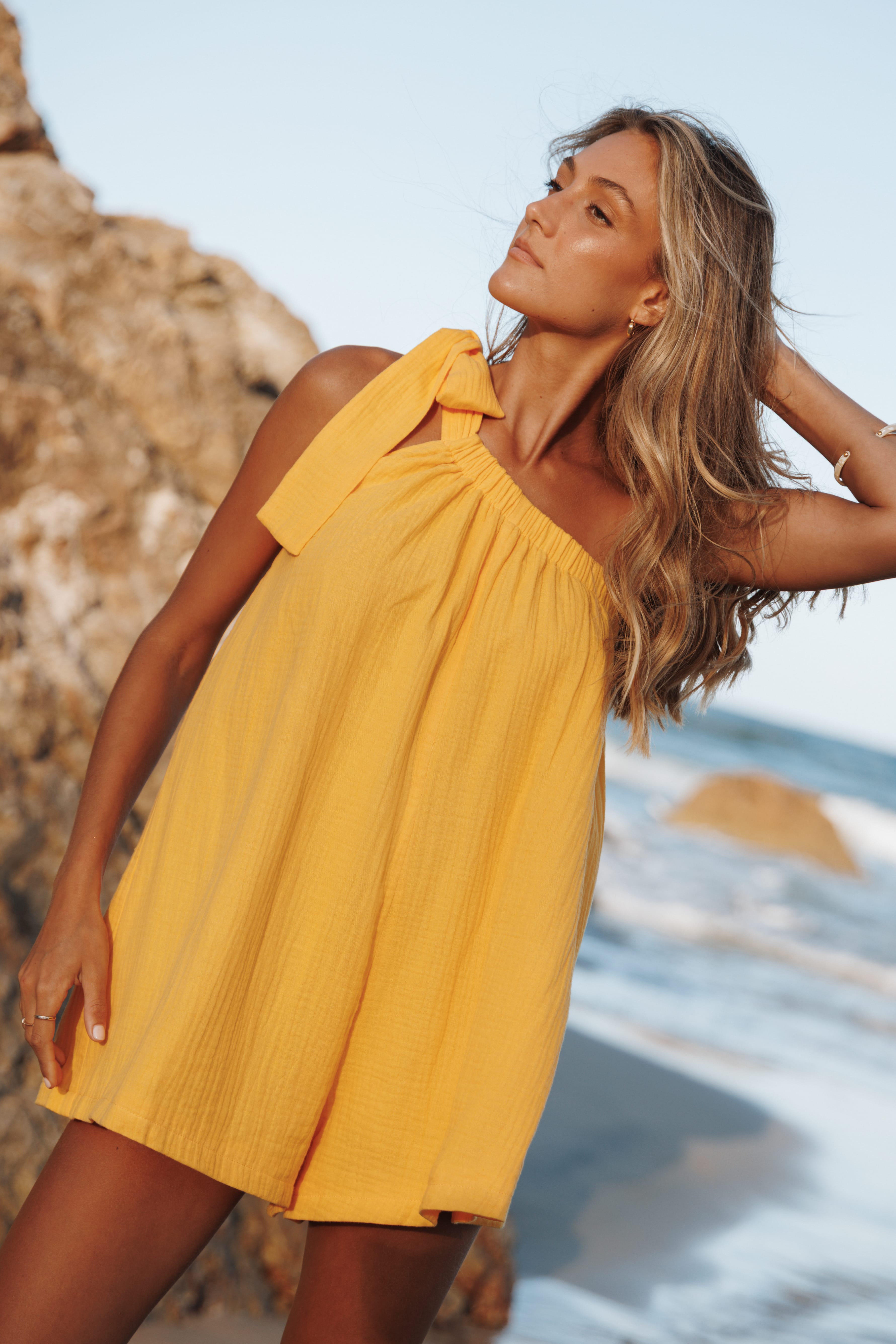 Miffy One Shoulder Romper - Mango | Petal & Pup USA