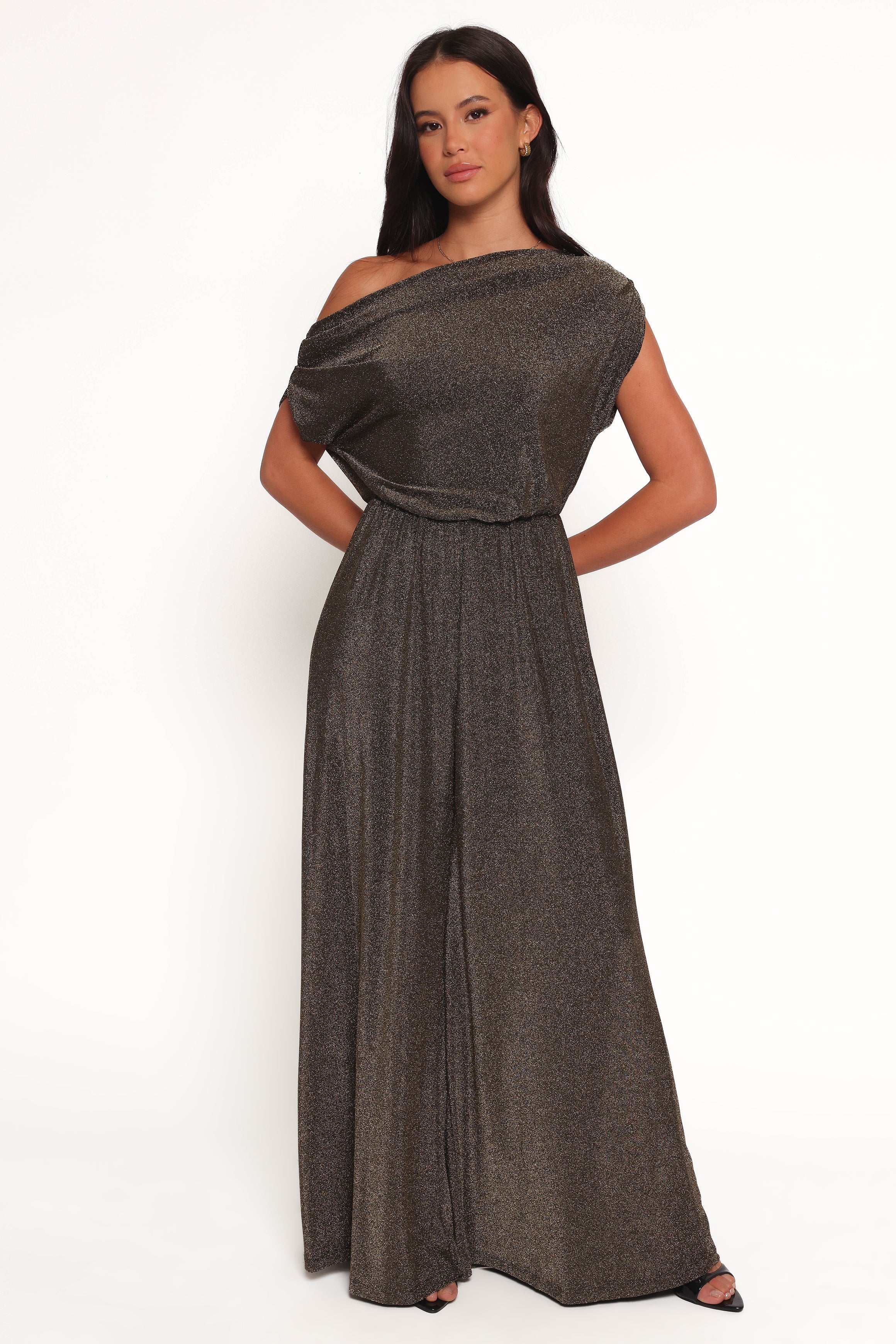 Petal and Pup USA PLAYSUITS Noelle Jumpsuit - Gold Black