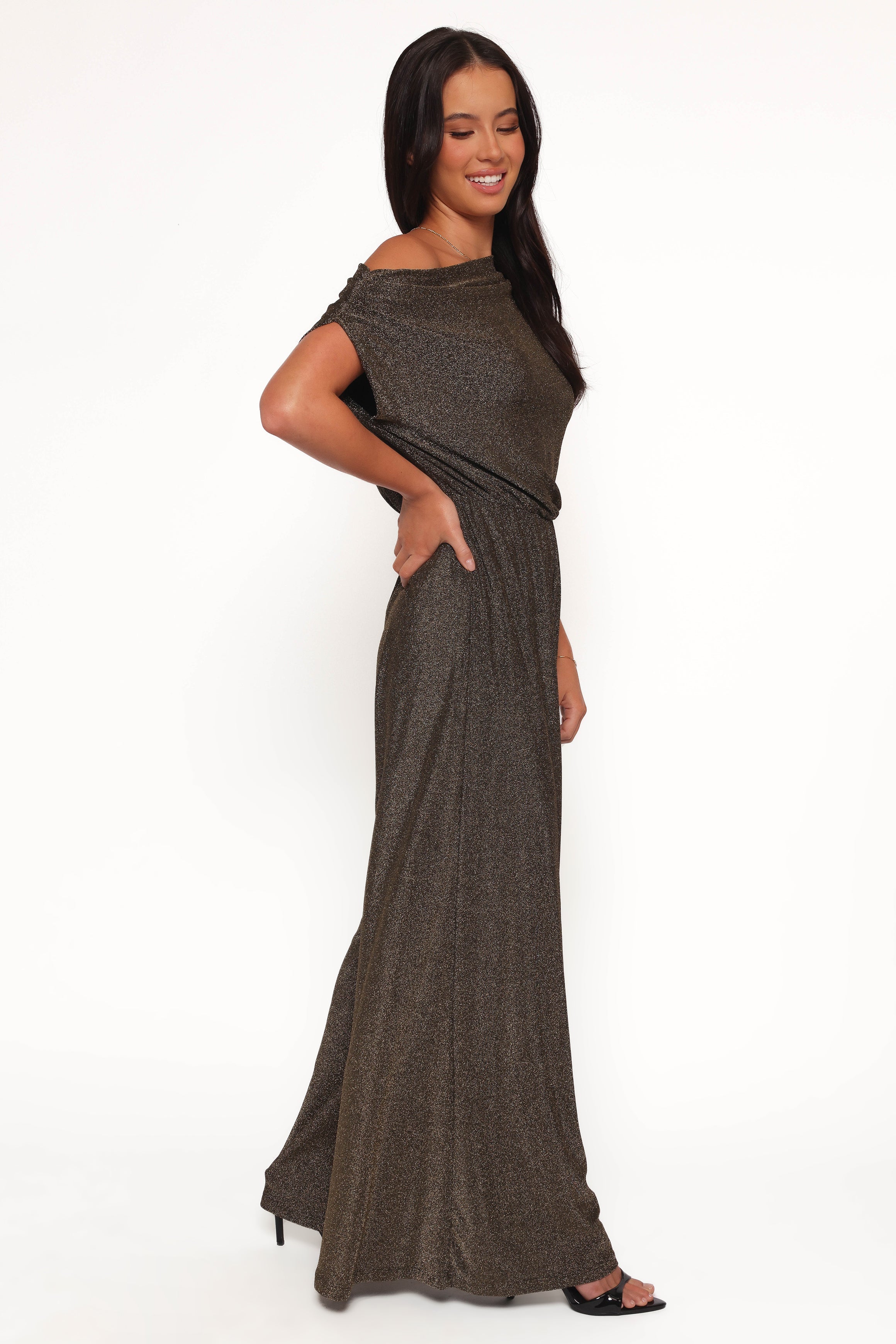 Petal and Pup USA PLAYSUITS Noelle Jumpsuit - Gold Black