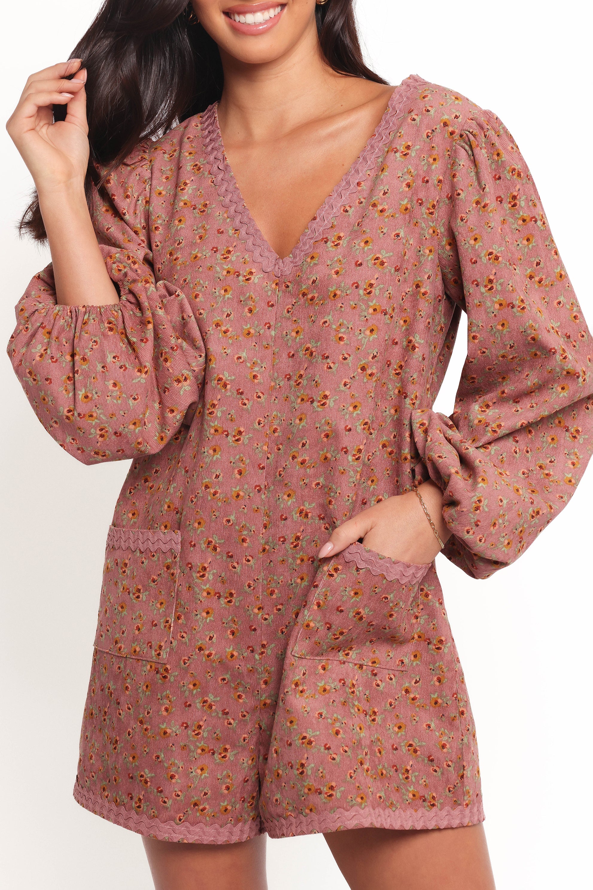 Petal and Pup USA PLAYSUITS Orio Romper - Mauve Multi