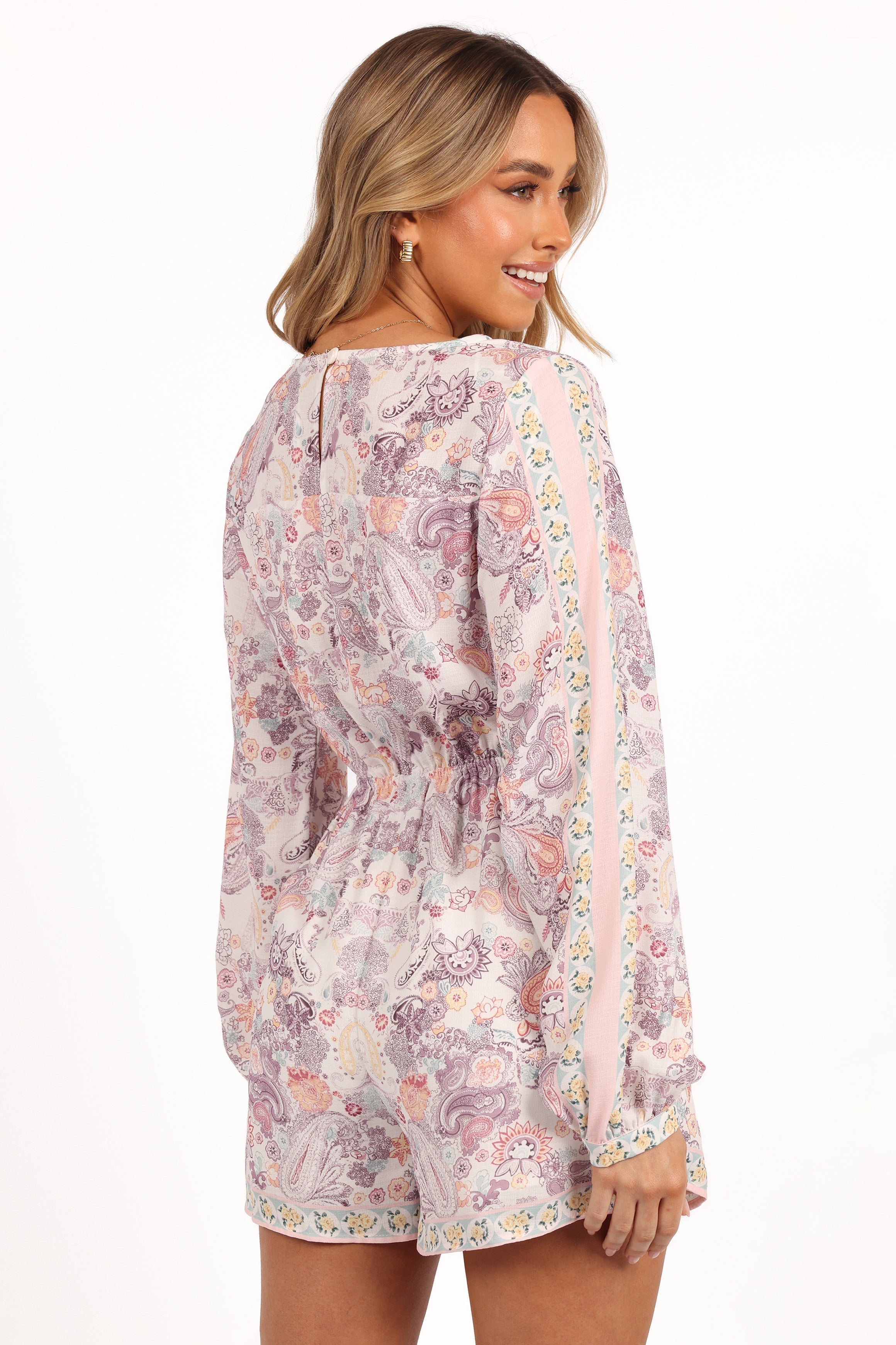 Petal and Pup USA PLAYSUITS Positano Romper - White Multi