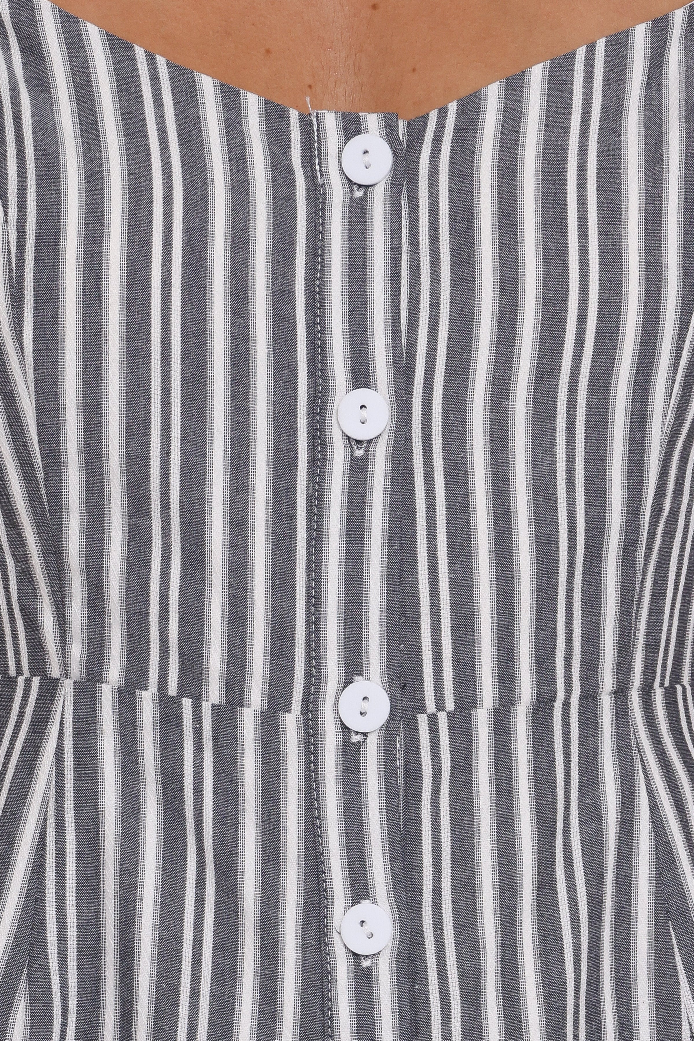 Petal and Pup USA PLAYSUITS Reesa Romper - Smoke Stripe