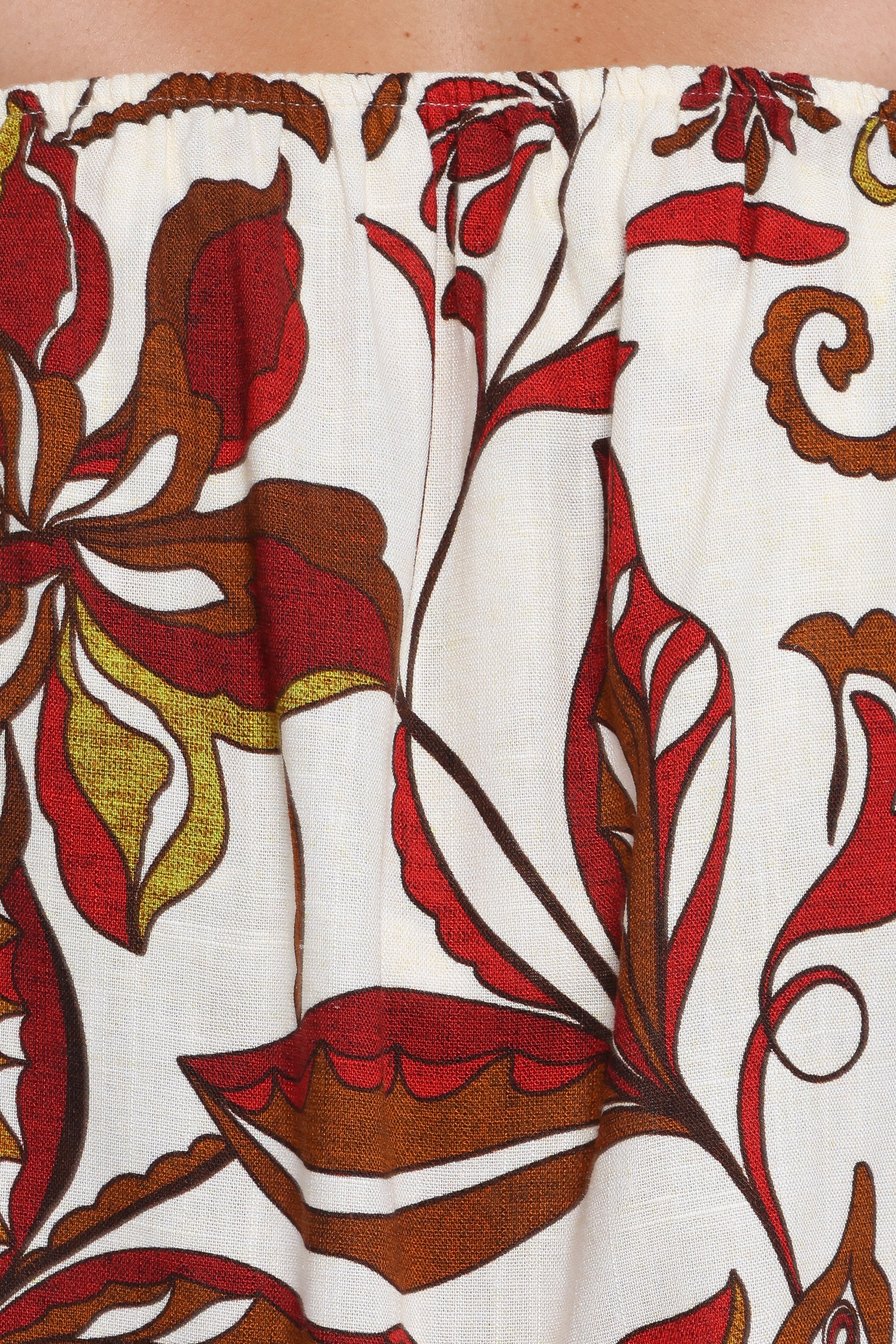 Petal and Pup USA PLAYSUITS Sallie Strapless Romper - Brown Floral