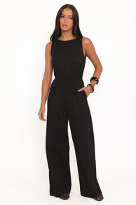 Petal and Pup USA PLAYSUITS Sansa Stretch Jumpsuit - Black