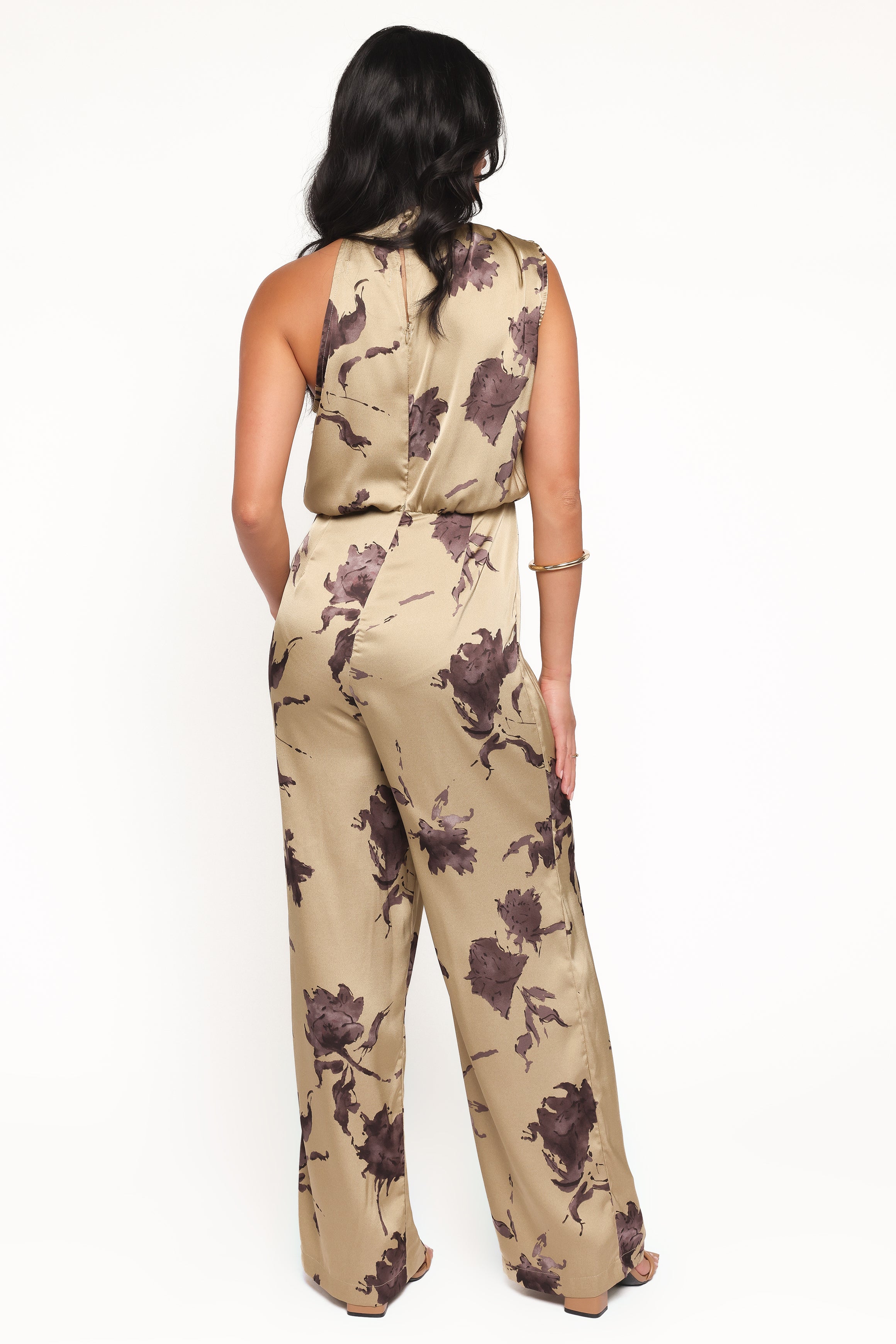 Petal and Pup USA PLAYSUITS Savannah Jumpsuit - Gold Floral