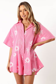 Petal and Pup USA playsuits Sebastian playsuit - Pink White