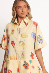 Petal and Pup USA PLAYSUITS Sebastian Romper - Pasta Print