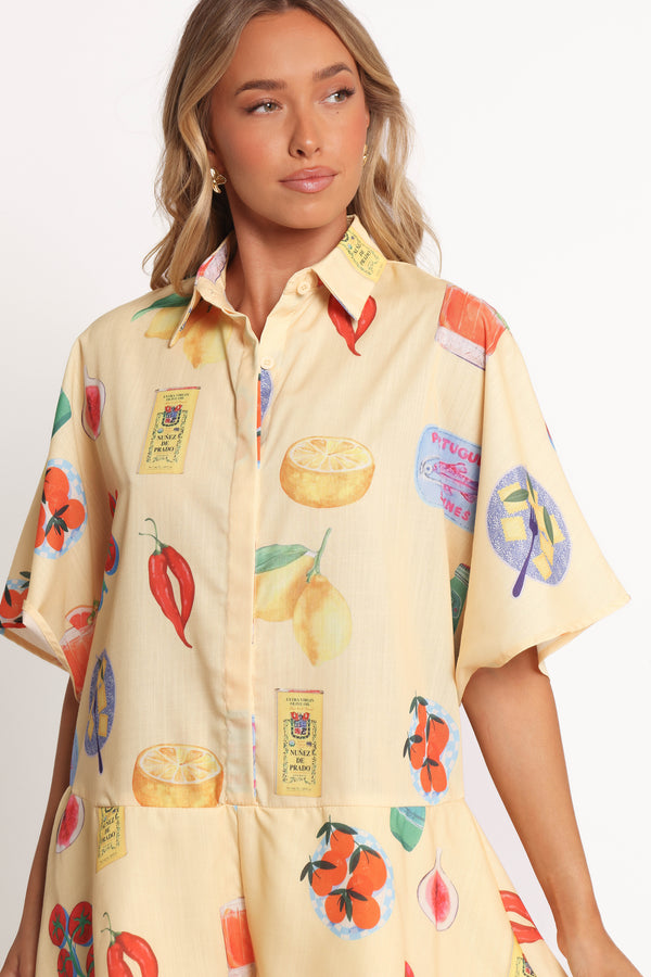 Petal and Pup USA PLAYSUITS Sebastian Romper - Pasta Print