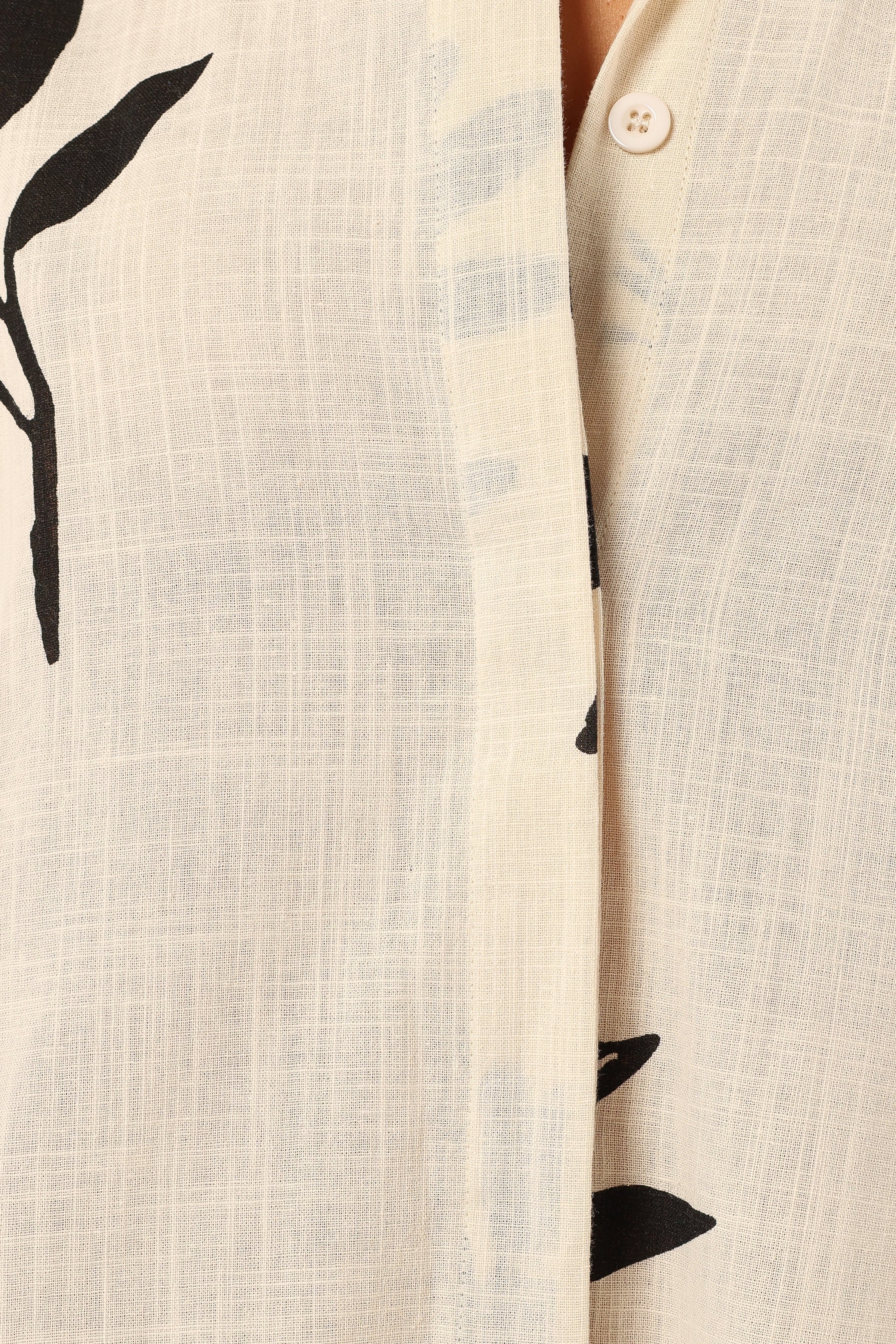 Petal and Pup USA PLAYSUITS Sebastian Romper - White Black Print