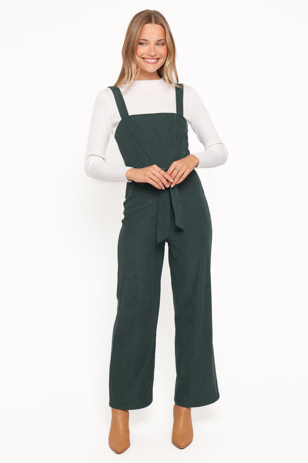 Petal and Pup USA PLAYSUITS Selene Corduroy Jumpsuit - Green