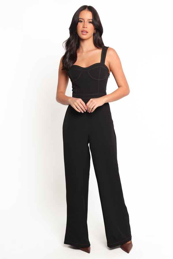 Petal and Pup USA PLAYSUITS Taisha Jumpsuit - Black