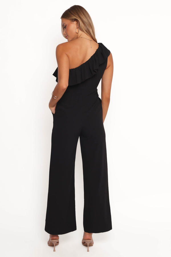 Petal and Pup USA PLAYSUITS Talita One Shoulder Jumpsuit - Black (Hold for Rack)