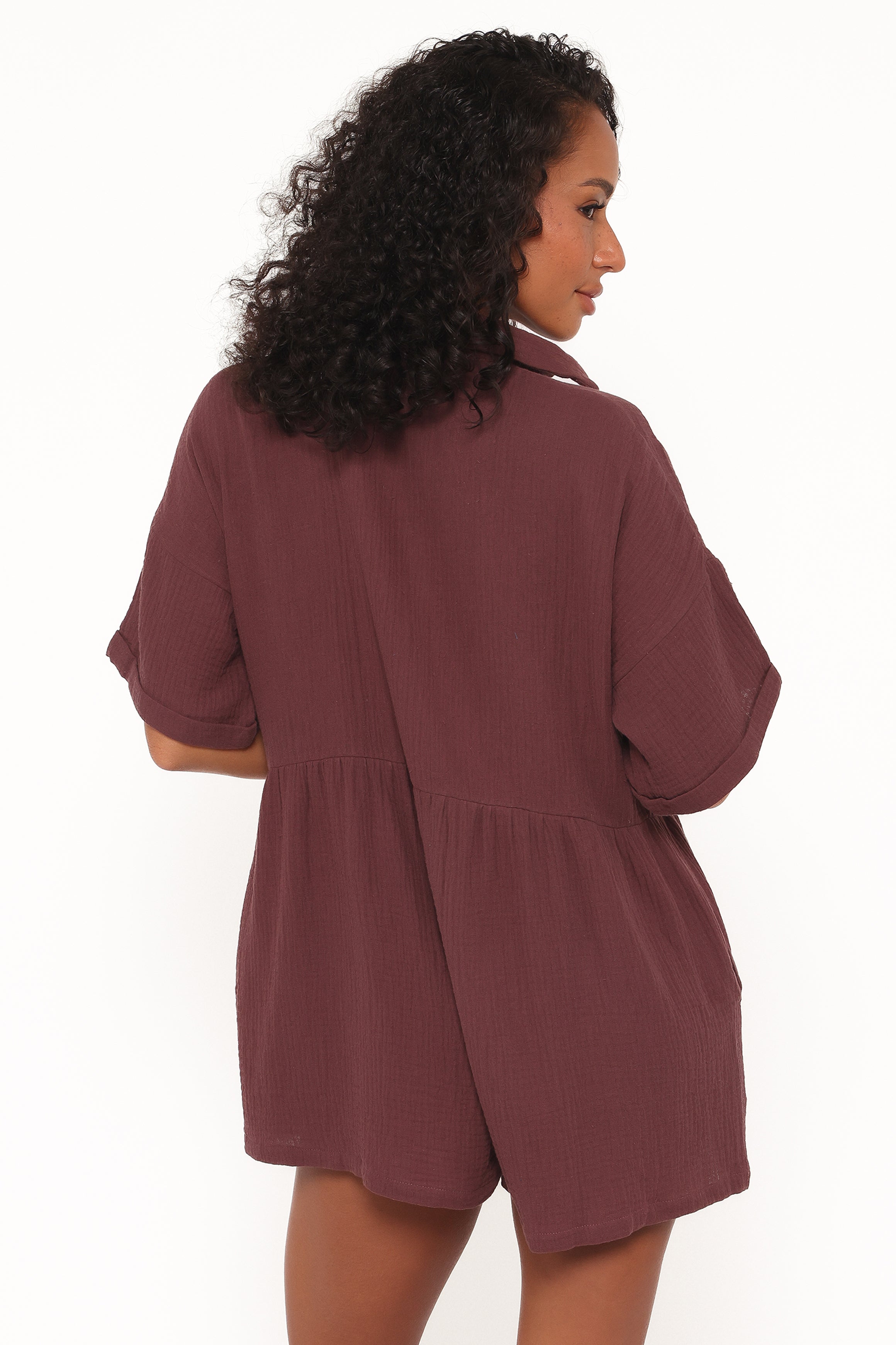 Petal and Pup USA PLAYSUITS Winny Romper -  Chocolate