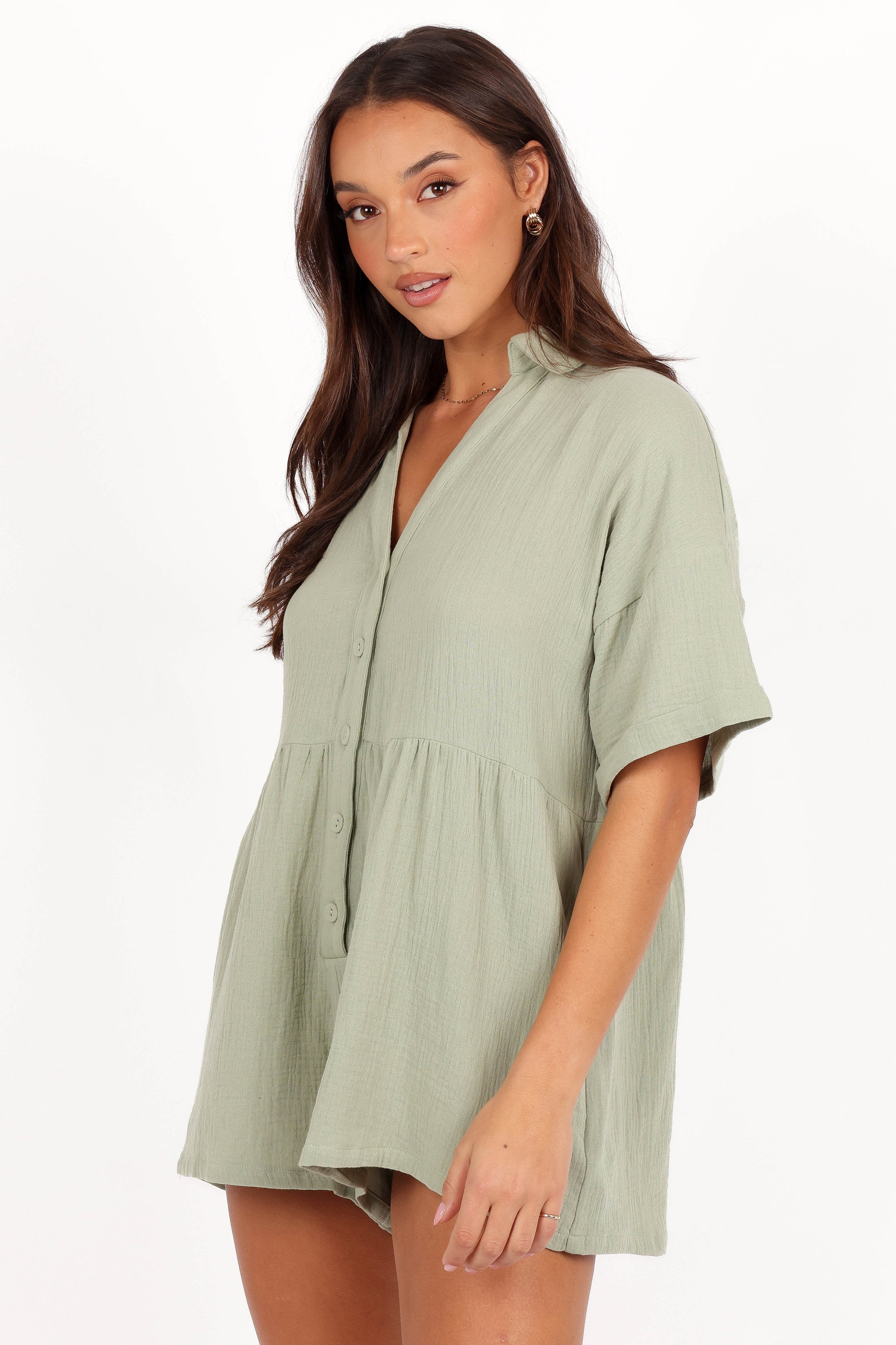 Petal and Pup USA PLAYSUITS Winny Romper - Sage Green