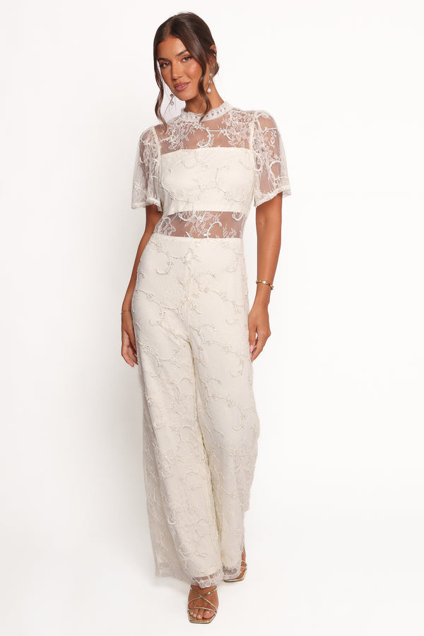 Petal and Pup USA PLAYSUITS Zina Jumpsuit - Ivory