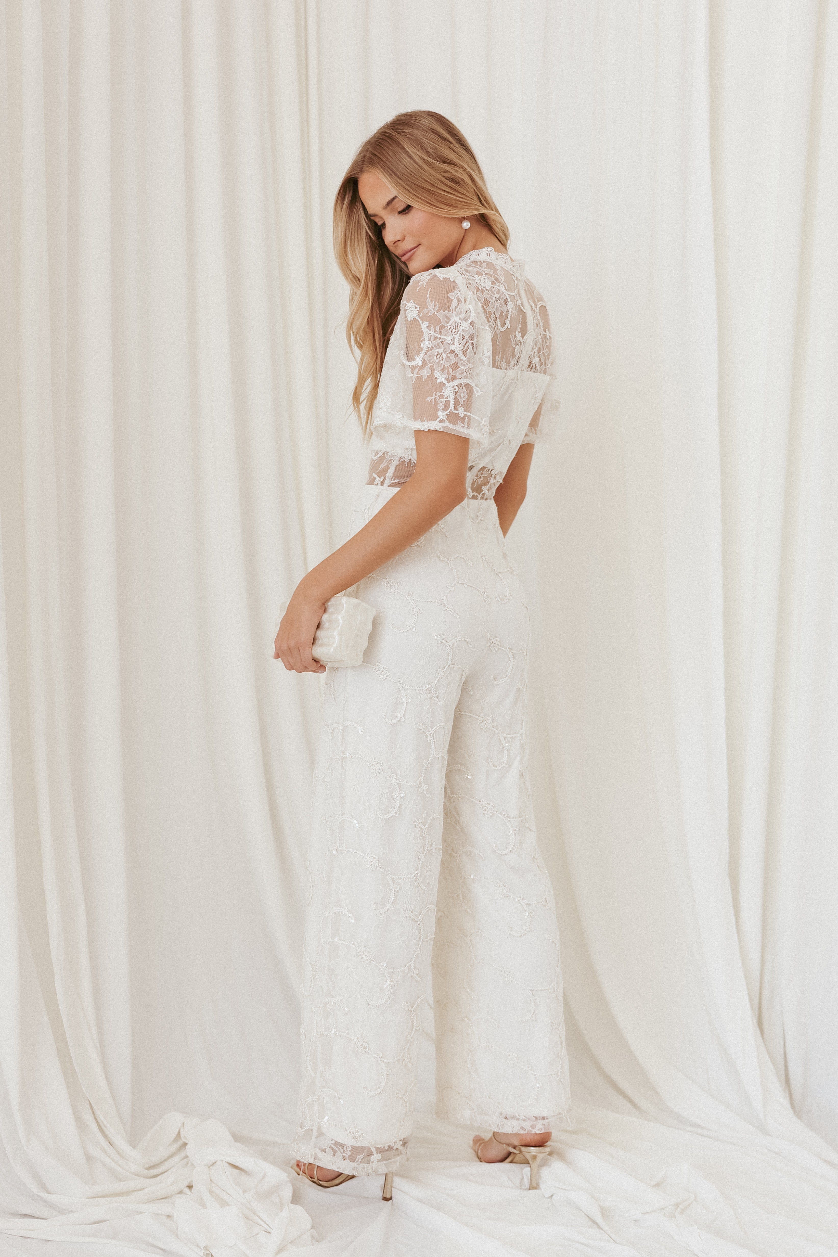 Zina Jumpsuit - Ivory | Petal & Pup USA