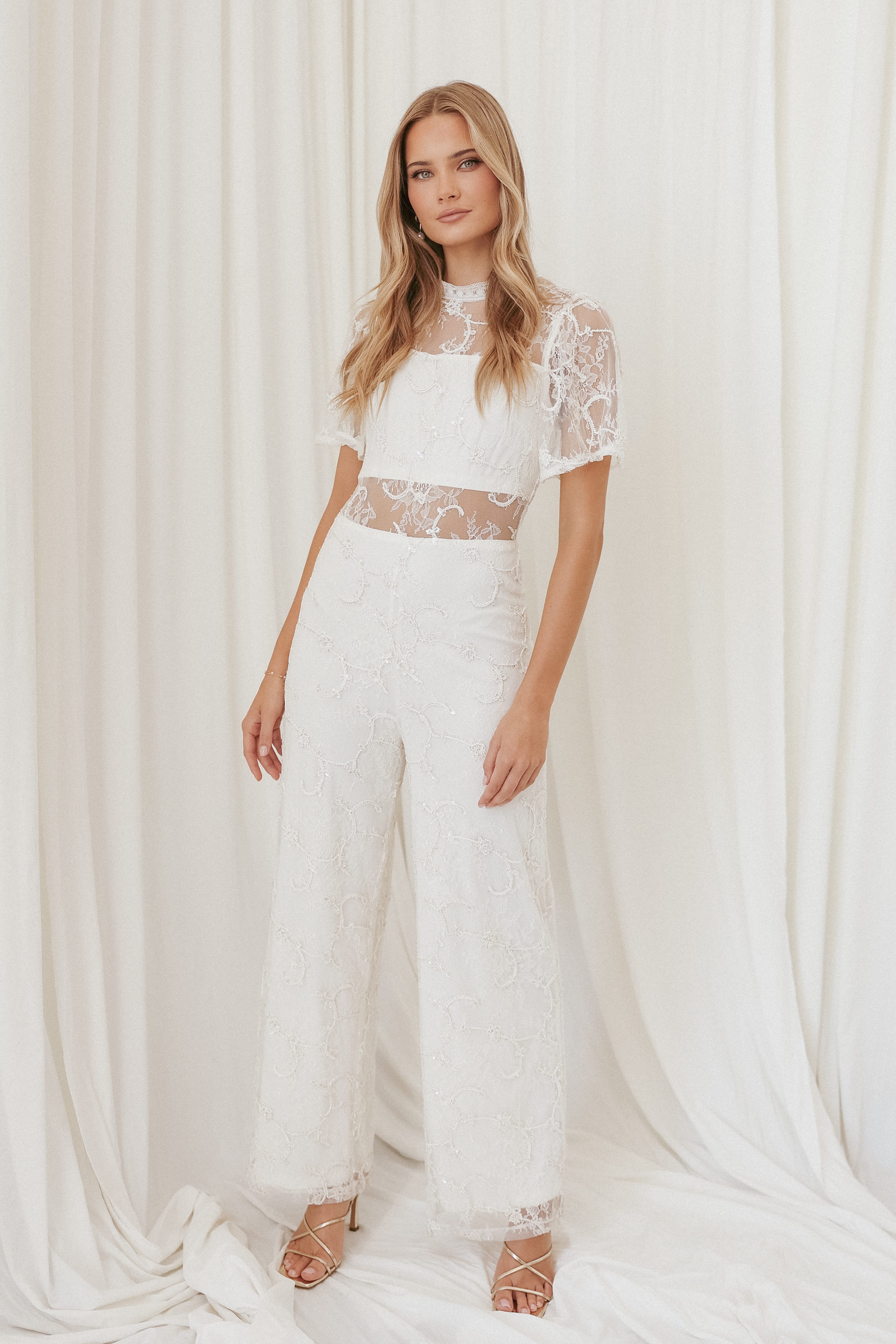 Zina Jumpsuit - Ivory | Petal & Pup USA