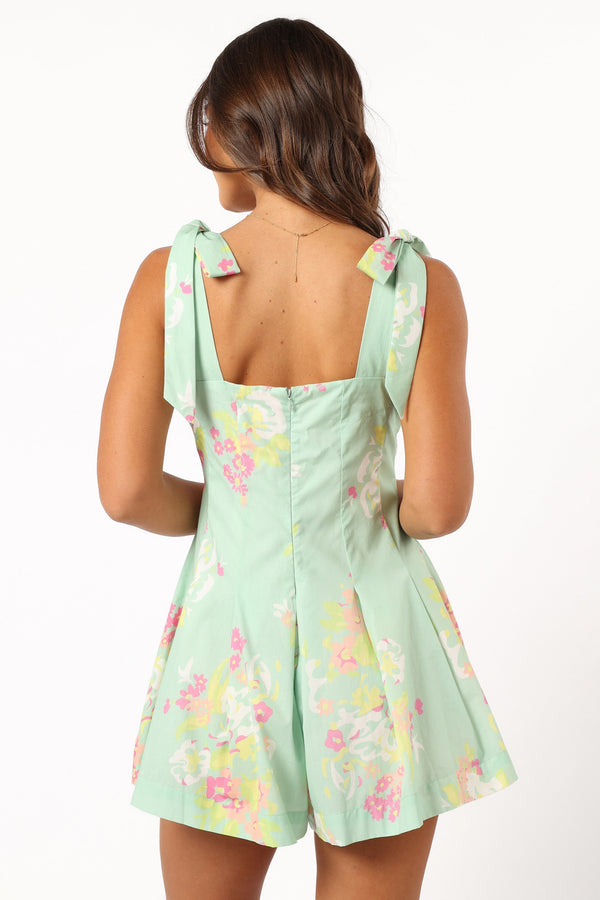 Petal and Pup USA ROMPER Rosa Romper - Mint