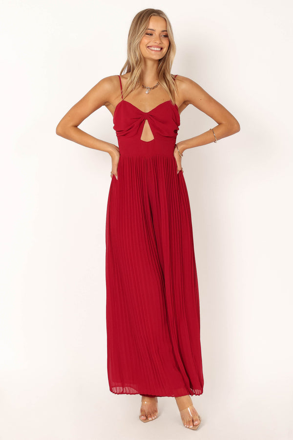 Petal and Pup USA Rompers Alice Wide Leg Jumpsuit - Red