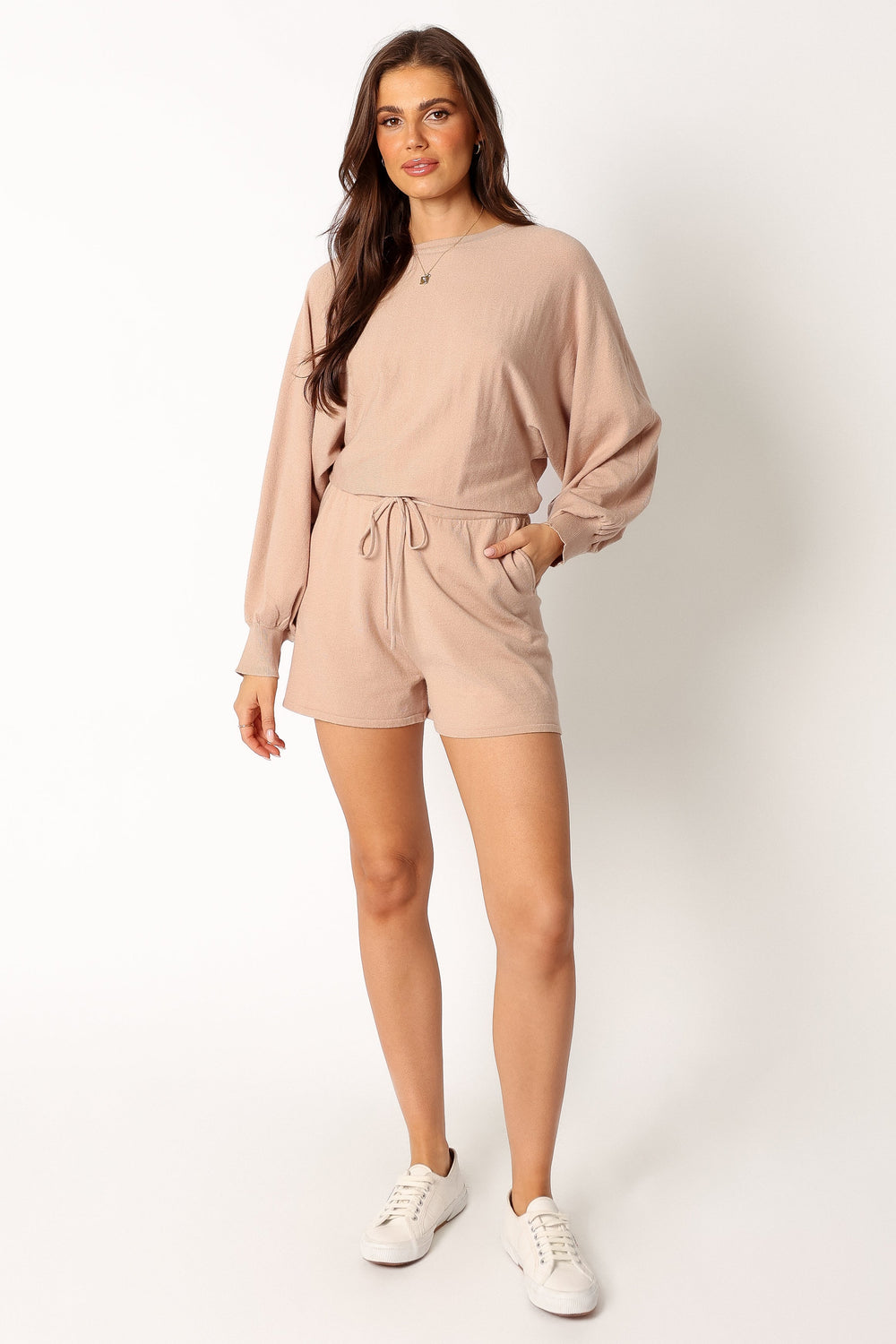 Petal and Pup USA Rompers Blakey Romper - Light Taupe