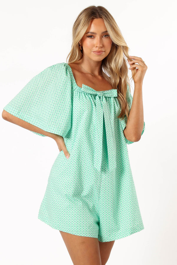 Petal and Pup USA Rompers Chelsea Romper - Mint Green