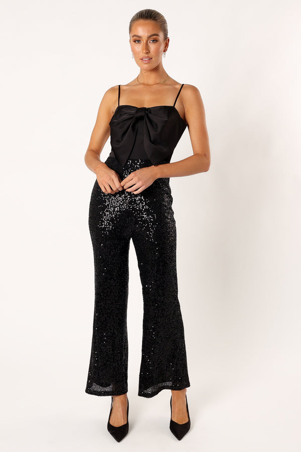 Petal and Pup USA Rompers Chiara Sequin Jumpsuit - Black