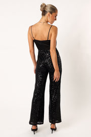Petal and Pup USA Rompers Chiara Sequin Jumpsuit - Black