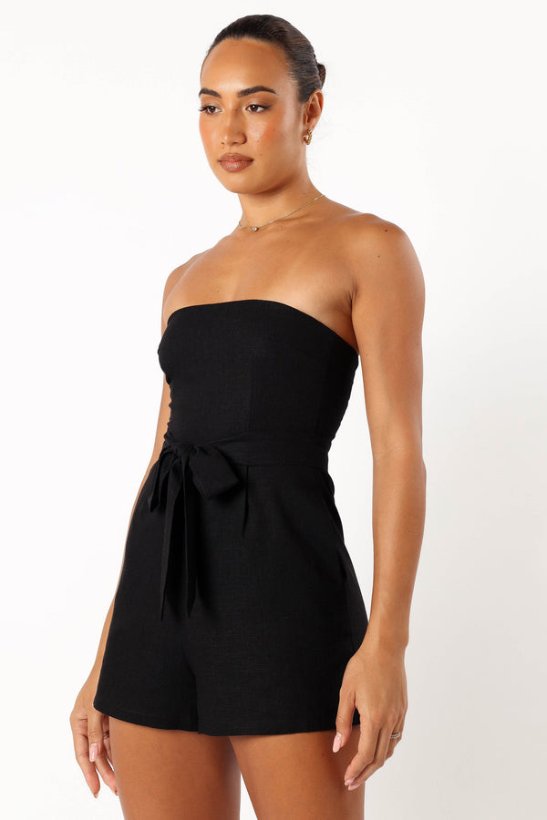 Petal and Pup USA Rompers Christie Strapless Romper - Black