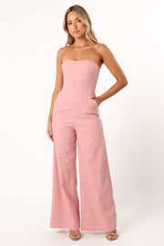 Petal and Pup USA Rompers Daisy Strapless Jumpsuit - Dusty Rose