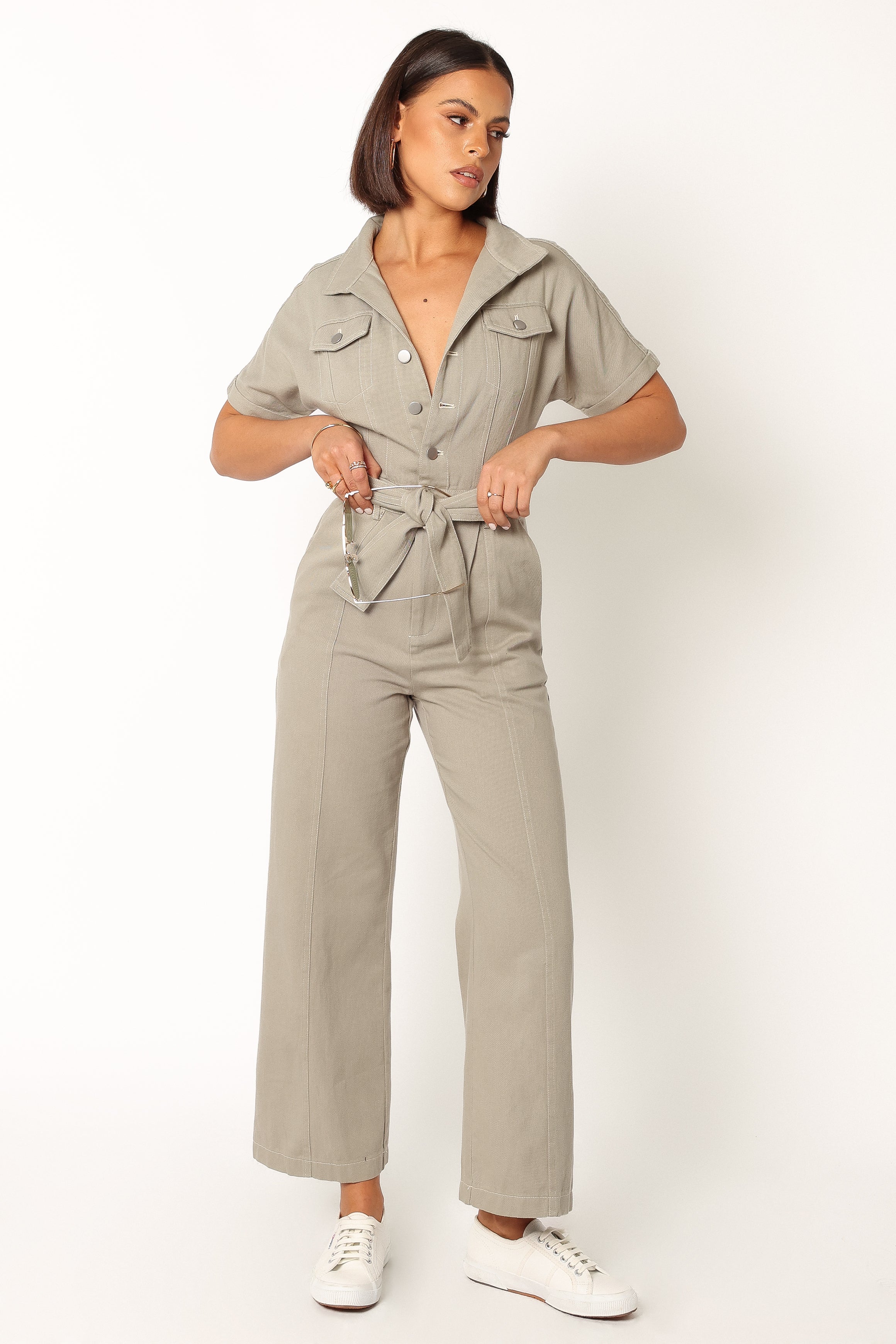 クイズ レディース ジャンプスーツ トップス Women's Square Neck Frill Palazzo Jumpsuit 送料無料 クイズ レディース ジャンプスーツ トップス Women´s Scuba