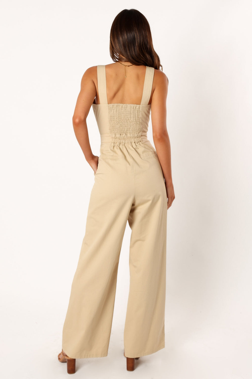 Petal and Pup USA Rompers Gwen Jumpsuit - Beige