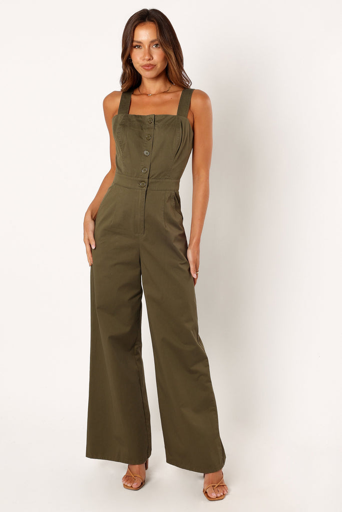 Gwen Jumpsuit - Olive - Petal & Pup USA