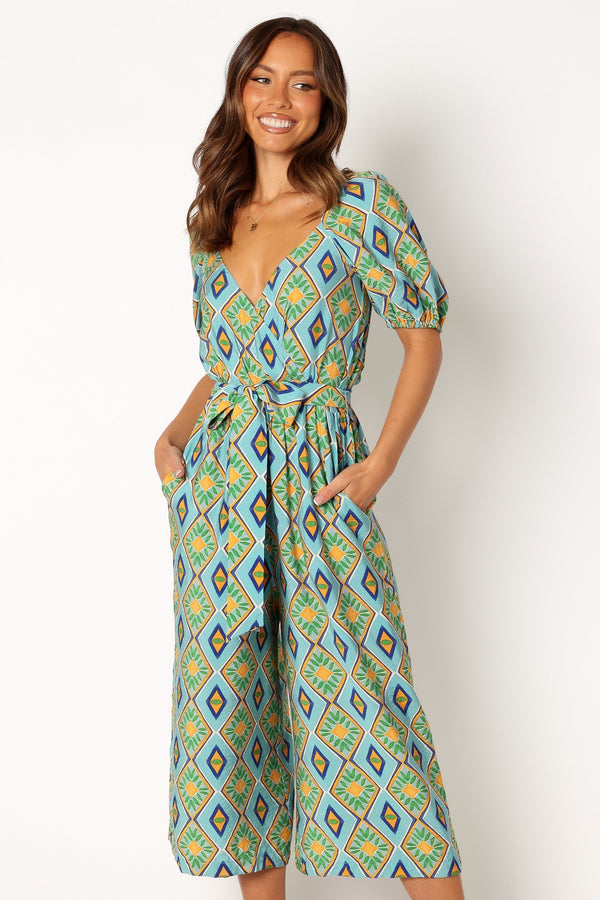 Petal and Pup USA Rompers Hermione Wide Leg Jumpsuit - Blue